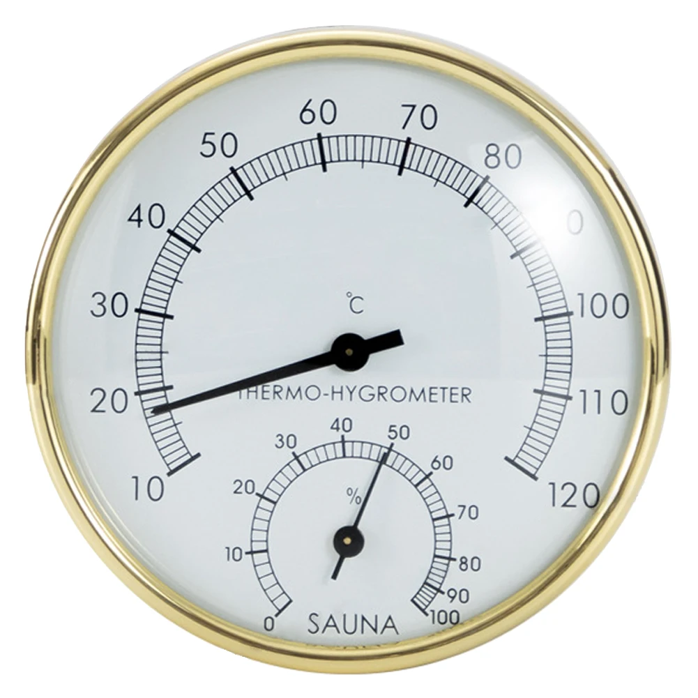 2-in-1 Device Outdoor Stainless Steel Sauna Environment Analog Display Comfortable Experience High Humidity Resistance For Sauna