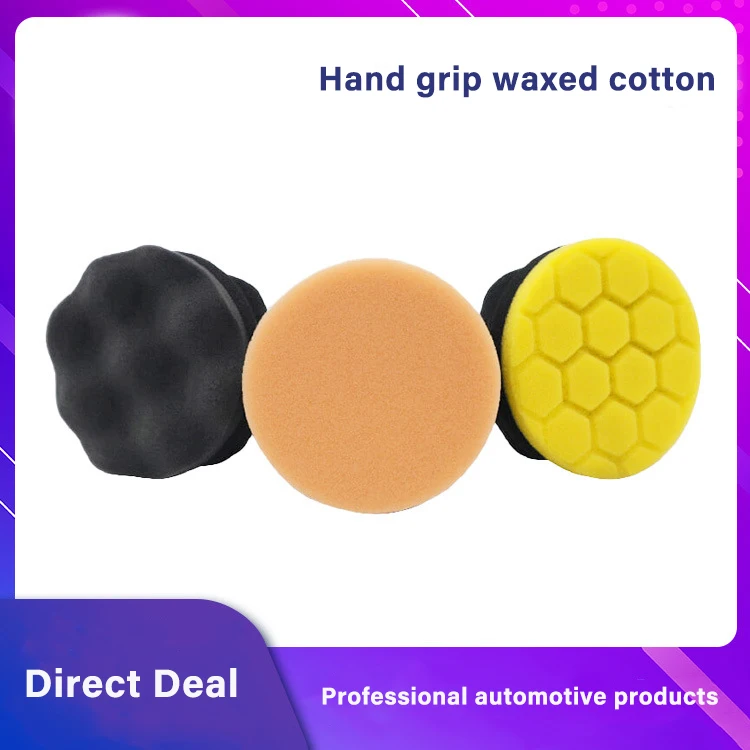 

Auto Detailing Waxing Sponge Hexagonal Grip Wax Applicator Pad High Density Foam Sponge For Tire Dressing Car Washing Tool