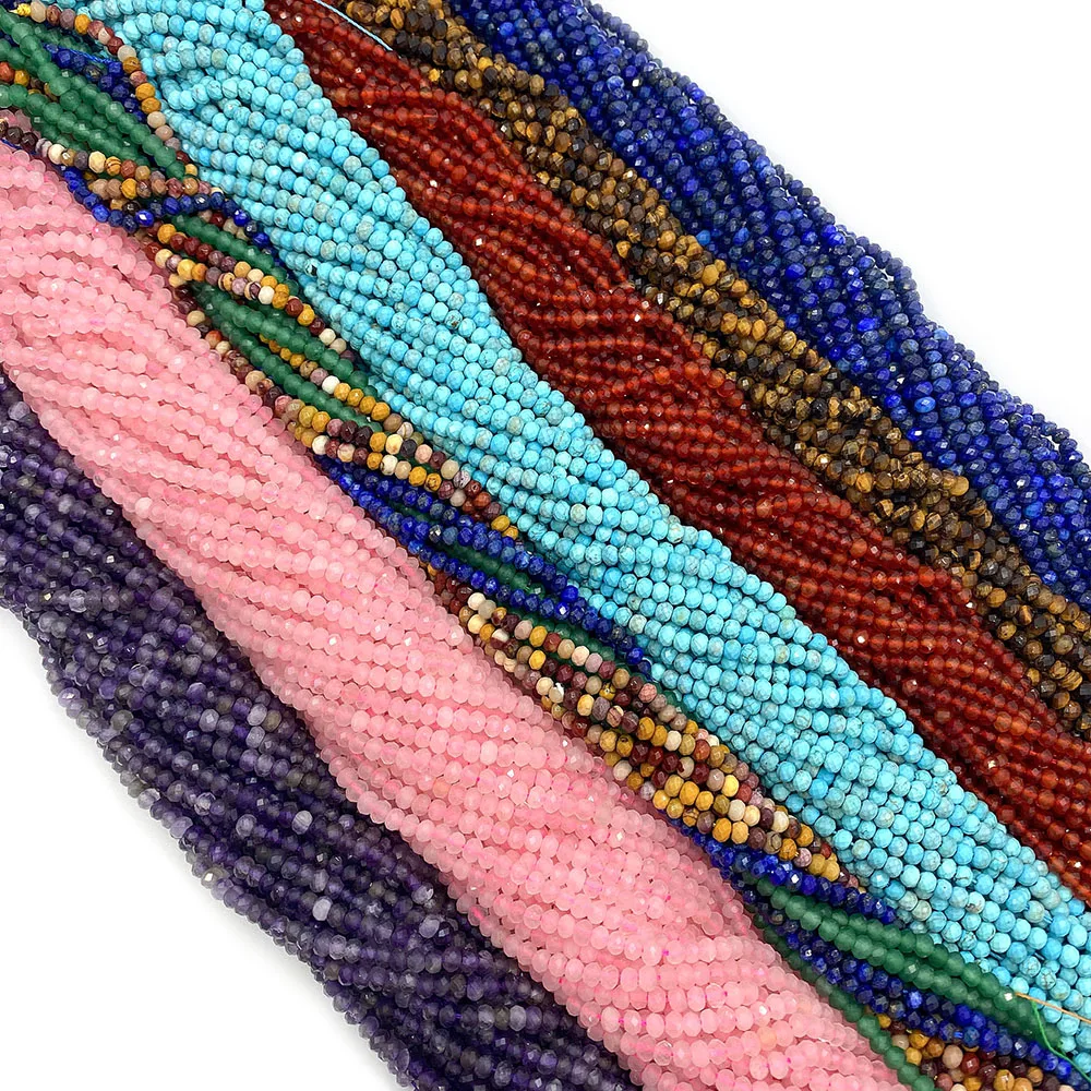 

Natural Stone Amethyst Lapis Lazuli Tiger Eye Stone Beads Round Loose Beads for Needlework DIY Bracelet Necklace Accessories