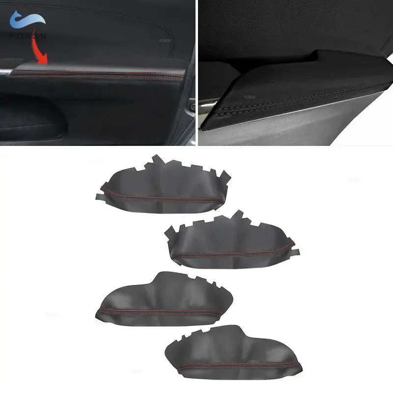 

Кожаный чехол на подлокотник двери для Toyota Avalon 2013 2014 2015 2016 2017 2018, внутренняя дверная панель автомобиля, наклейка на подлокотник, отделка