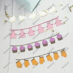 KSCRAFT Baking Garlands Cutting Dies Stencils for DIY Scrapbooking Decorative Embossing DIY Paper Cards