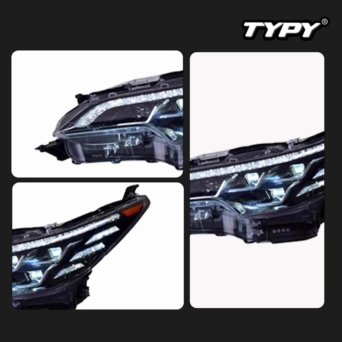 

TYPY New LED Head Lamp Upgrade Modified For Toyota Fortuner Headlight 2016-2020 Dynamic Signal Head Lamp Auto Accessories