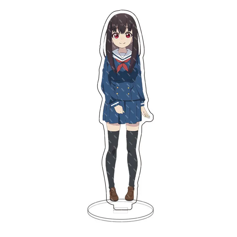 Anime Shuumatsu Train Doko e Iku?Anime Shuumatsu Train Doko e Iku? Acrilico Stand Modello Figura Shizuru Chikura Reimi Kuga Nadeshiko Modello Desk Decor Prop Regalo di Natale