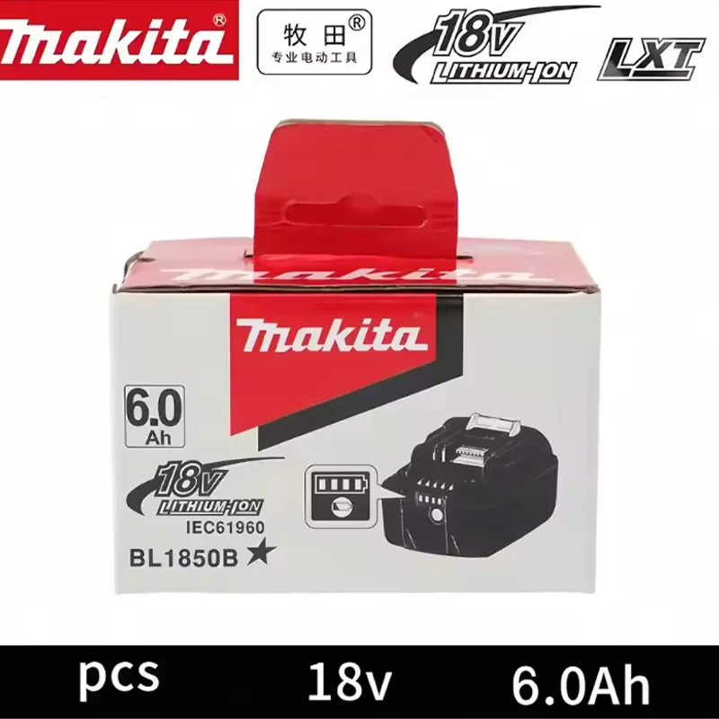 100% Original 18V Makita 6Ah für Makita Akku BL1840 BL1830B BL1850B BL1850 BL1860 BL1815 Ersatz-Lithium-Akku