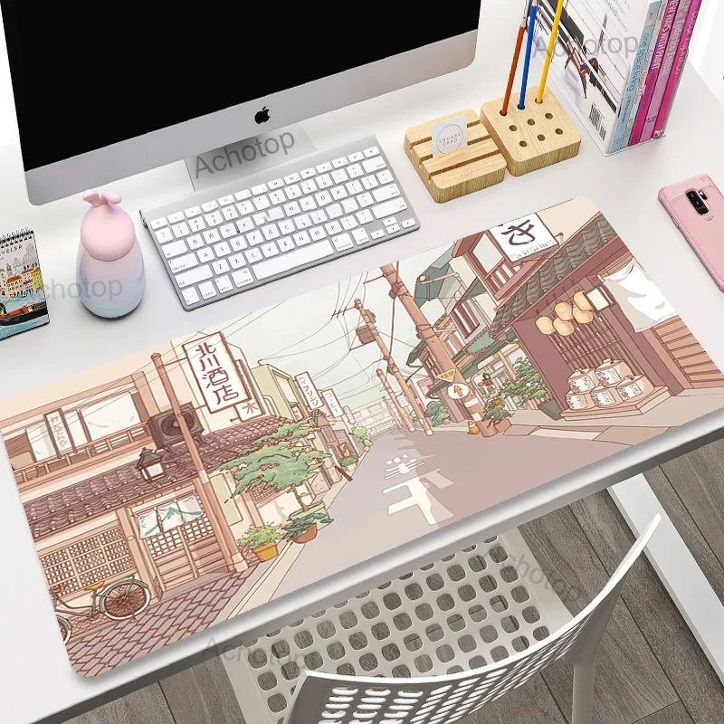 

Anime Street Mouse Pad Gamer Large Deskpad 900x400 Gaming Mousepad Office Accessories Computer Desk Mat XXL Padmouse Mouse Mat