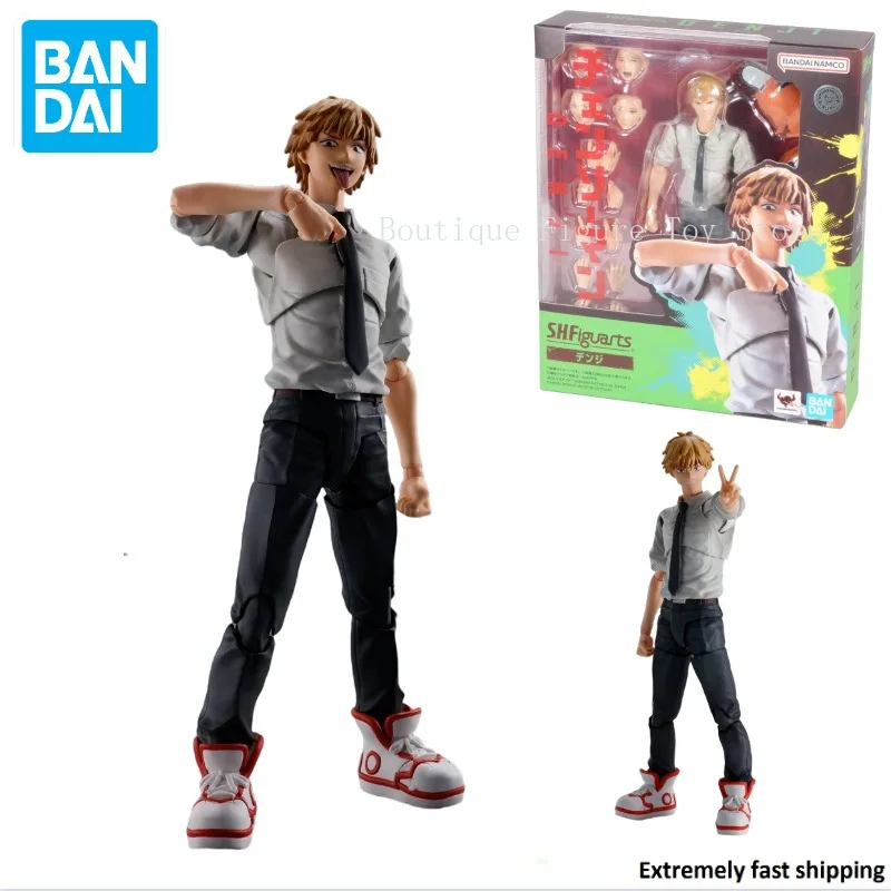 

In Stock Original Bandai S.H.Figuarts Chainsaw Man Denji Normal Form Figure Anime Model Toy Collect Action Gift