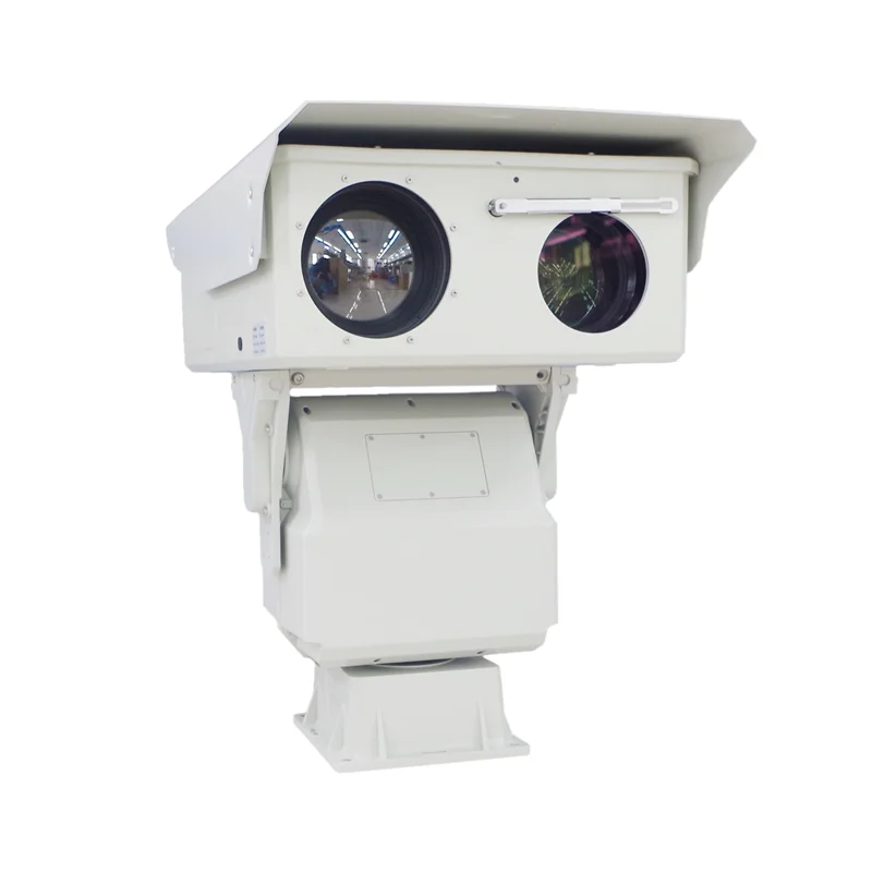 

Bil-spectrum Thermal Laser Optical PTZ Border Camera Dual Lens 4MP Two-Way Audio Wide Angle Night Vision CMOS Options-NVR/Memory