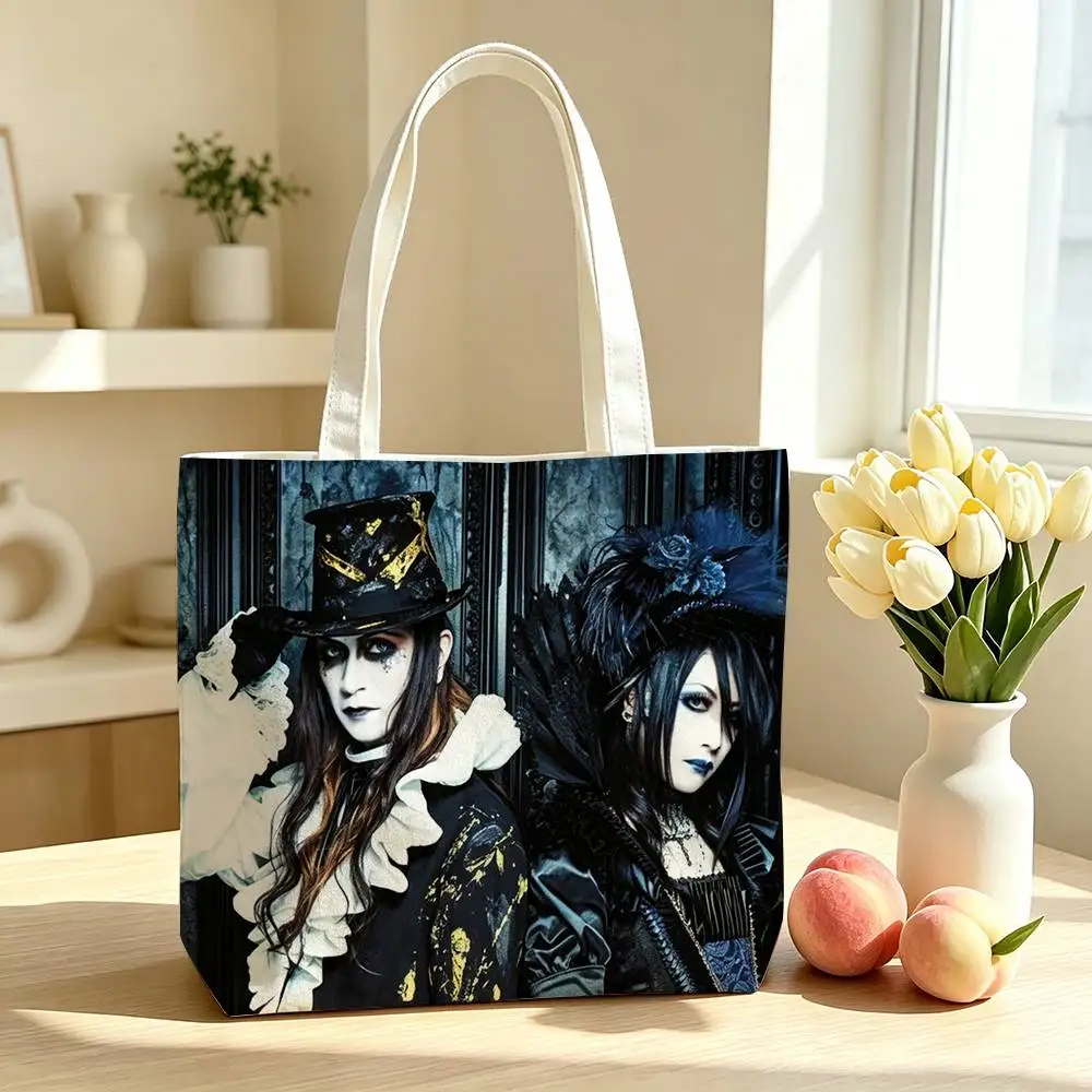Visual Kei Malice Mizer  Printed Canvas Tote Bag Shoulder Bag Commuter Mommy Shopping Bag