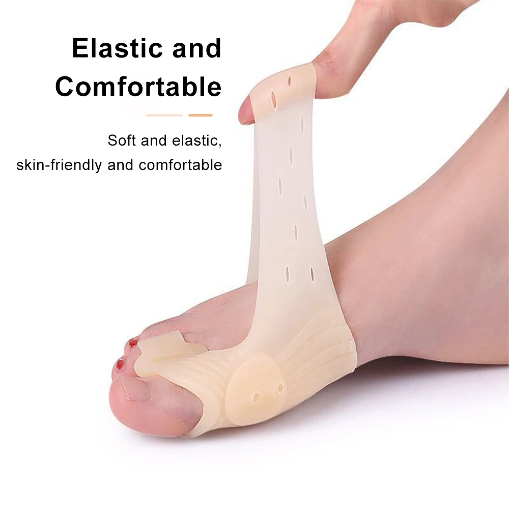 Silikon Gel 2Pcs Daumen Corrector Bunion Little Toe Protector Separator Hallux Valgus Finger Haarglätter Fußpflege Werkzeuge