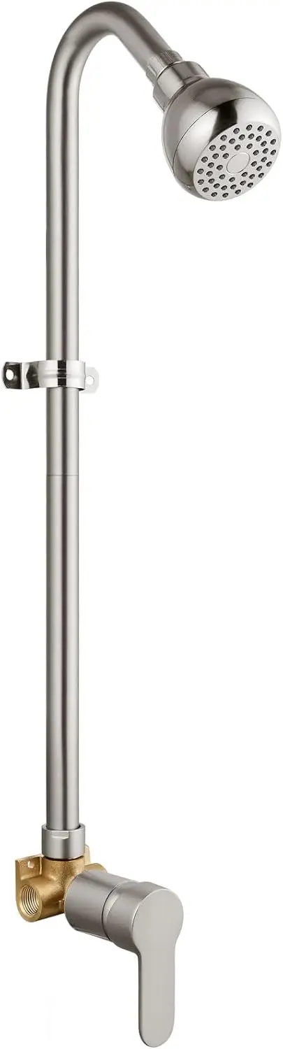 

Наружный душевой комплект, смеситель, внешний душ с одной ручкой для заднего двора, клапан в комплекте, матовый никель