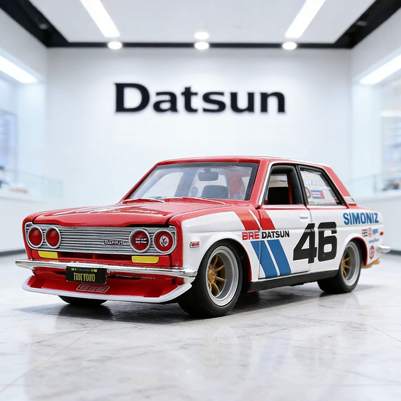 

Maisto 1:24 BRE Datsun 510 1971 Alloy Car Diecasts & Toy Vehicles Car Model Miniature Scale Model Car Toy For Children