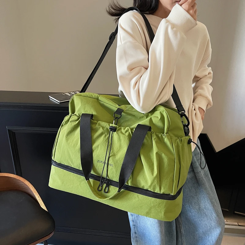 Bolsa de viaje ligera de tela de buey, bandolera, bolsa de viaje para viajes de ort y almacenamiento Fitn oe