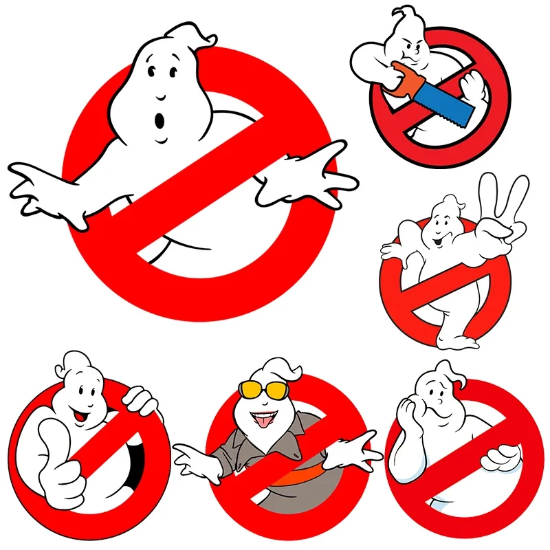 Ghostbusters Movie Ghost Busters Patches for Clothes Heat Transfer Thermal Stickers DIY T shirt Iron on for Women Appliqued