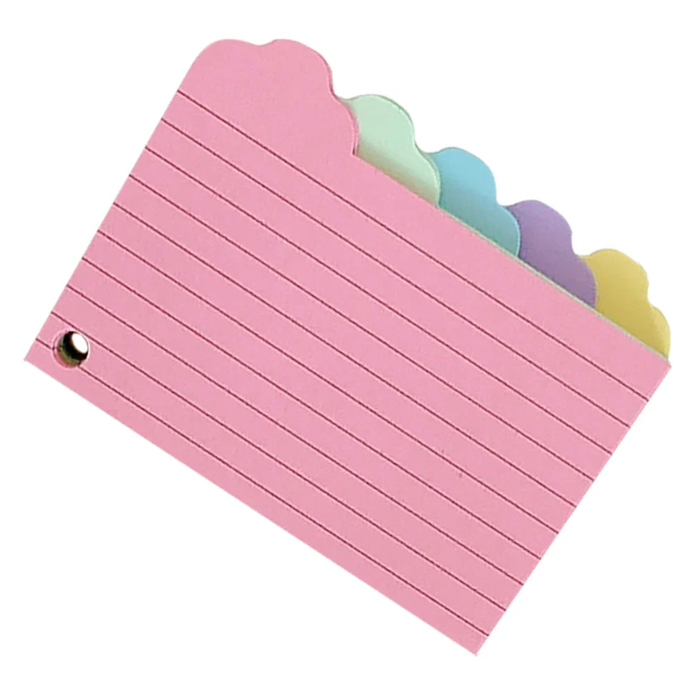 

125 Sheets Cloud Note Paper Index Card Flash Cards Study Materials Flashcards Colored for Studying Colorful