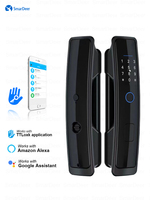SmarDeer Electronic lock for TTLock smart lock with Alaxe and Google Assistant voice control Unlocking via Fingerprint/Code/RFID