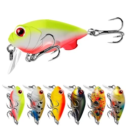 1pcs 5cm 10g Fishing Lures Rock Crank Bait Crankbait Minnow Bass Treble Hooks Swim Hard Lure Baits Wobbler Long Tongue