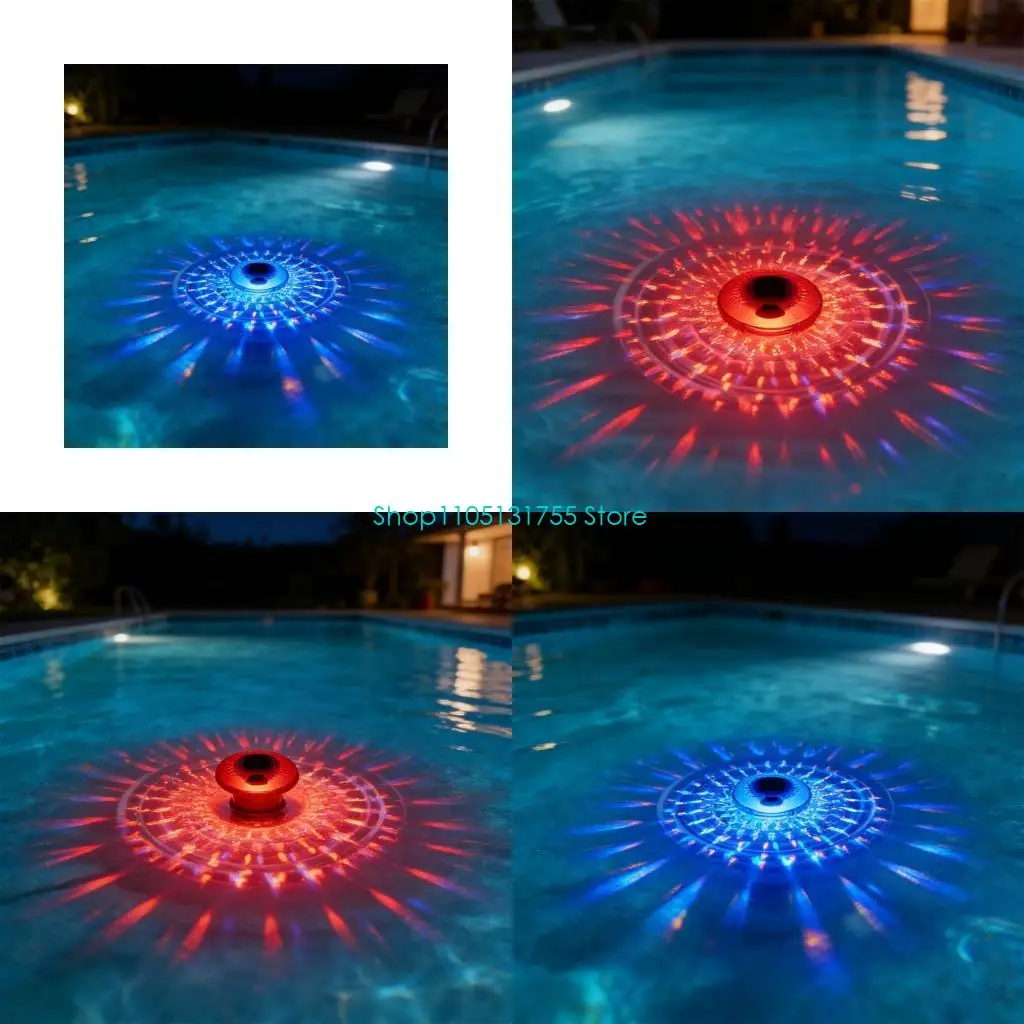 K0EF Dynamic Multicolored Swimming Pool lighting Light With Simple Adjuster Use