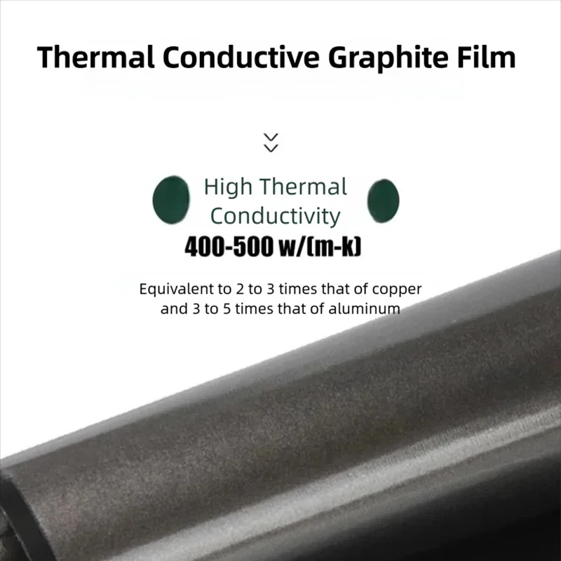 Hoog rendement grafeen warmteafvoerpads Grafeen warmteafvoerfilm met zelfklevende achterkant voor CPU PC mobiele telefoon