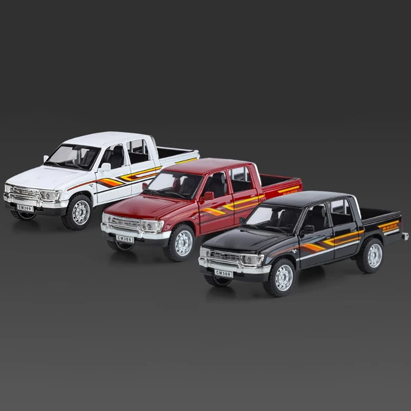 

Литой под давлением масштаб 1:32, Hailux, внедорожный пикап, имитация сплава, модель автомобиля, коллекция игрушек для хобби, подарок, сувенир, украшение, орнамент