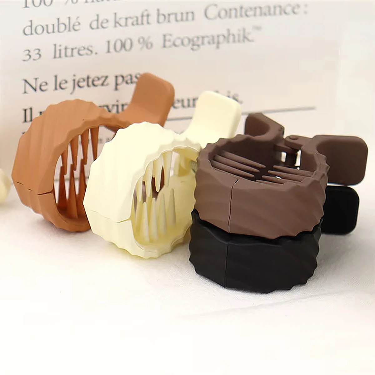 5cm Mini Hair Claw Clip Matte Non Slip Ponytail Hair Clip for Women Girls Small Hair Accessories