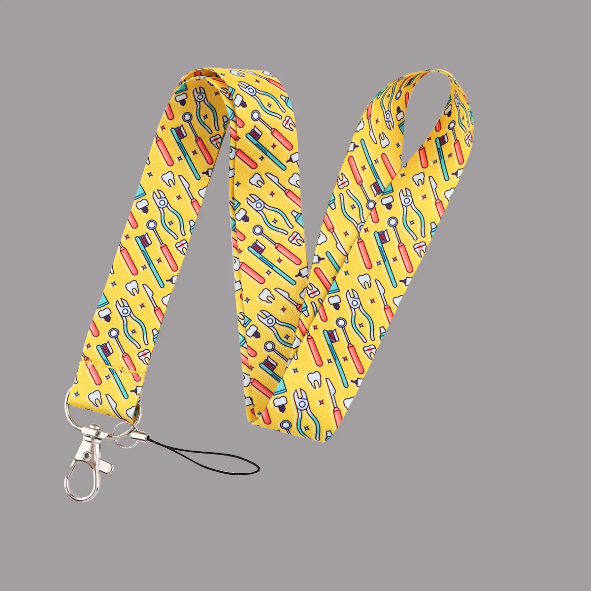 

Dental Lanyards For Key Dentist Neck Strap Gym Keychain Cell Phone Key Holder Hanging Rope Keyrings Accessories Gifts