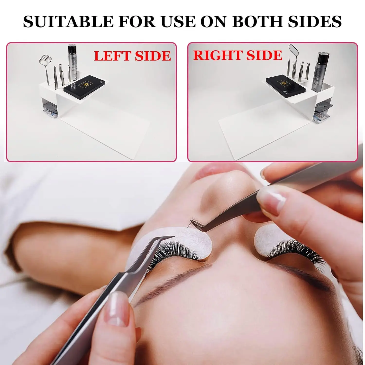 Lash Pillow Shelf Stand for Eyelash Extension Pillow Shelf Stand Acrylic Tweezers Organizer Cabinet Eyelash Extension Supplies