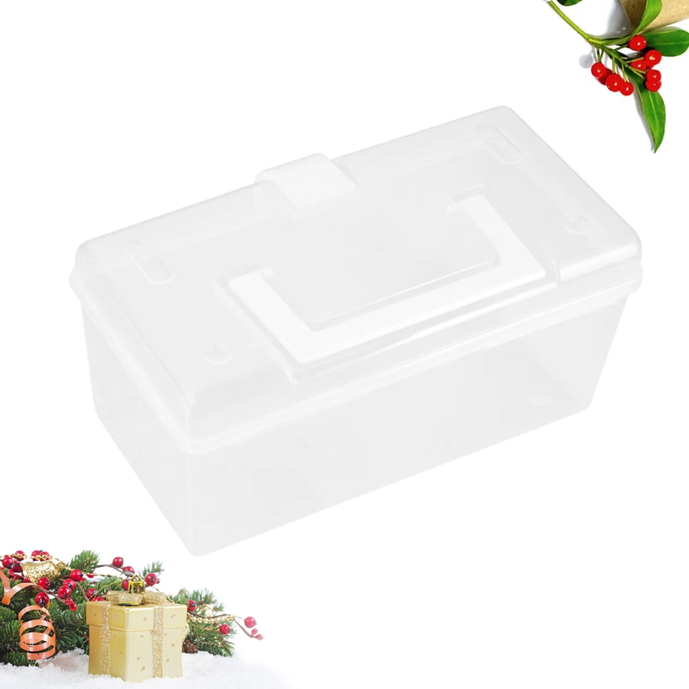 

Portable Medicine Box Storage ganizer Transparent Lightweight Shockproof First Aid Kit Container Medication Holder Home Outdoor