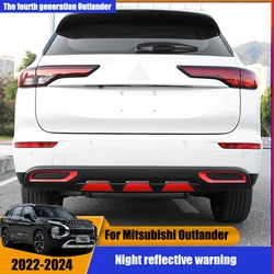 Car door reflective stickers, car body warning stickers, door opening anti-collision stickersFor Mitsubishi Outlander 2023