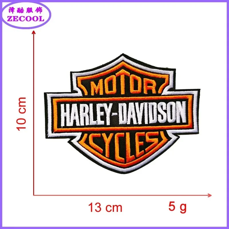Embroidered Punk Eagle Patche Armband Backpack Badge Hook Backing for Clothing For Harley Davidson Motorcycle parts view 2