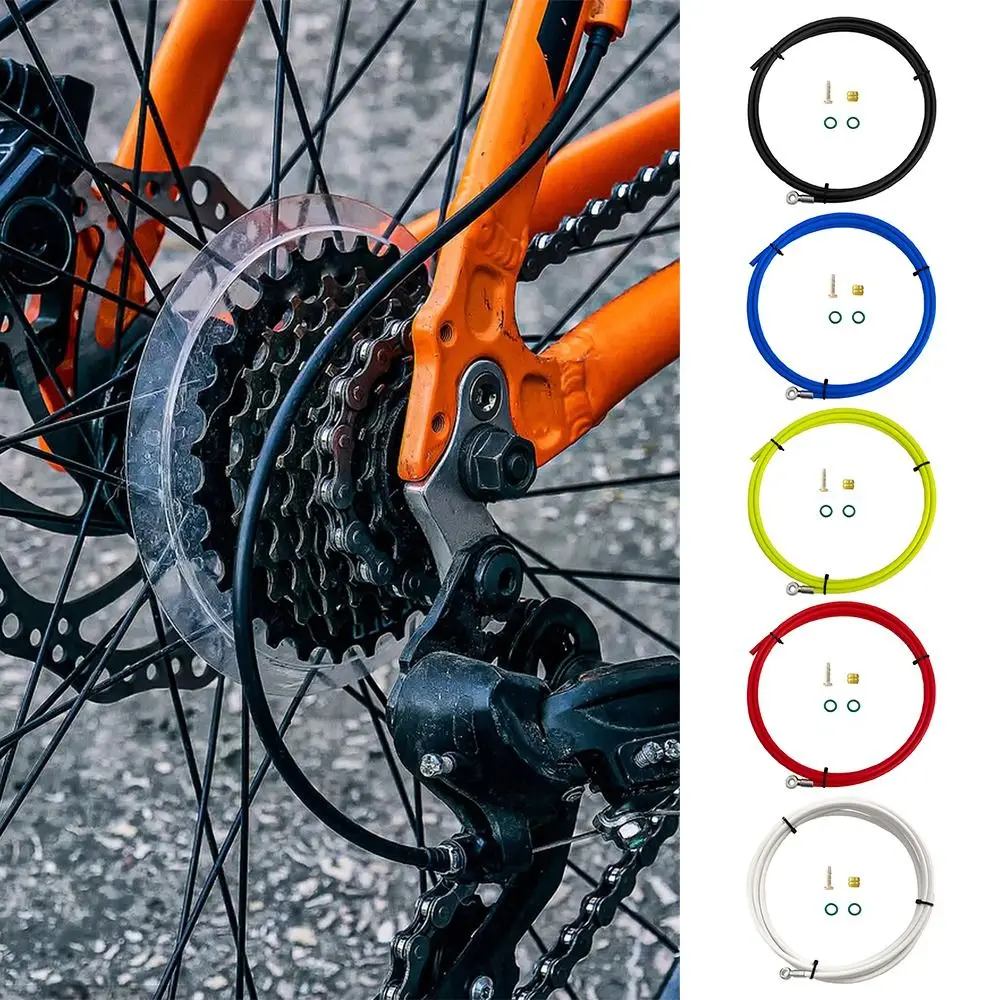 Multicolor Bike Hydraulic Brake Cable Kit PVC Length 2M Olive Head Oil Needle Set Cable Line Cycling Accessories Oil Pipe Joint