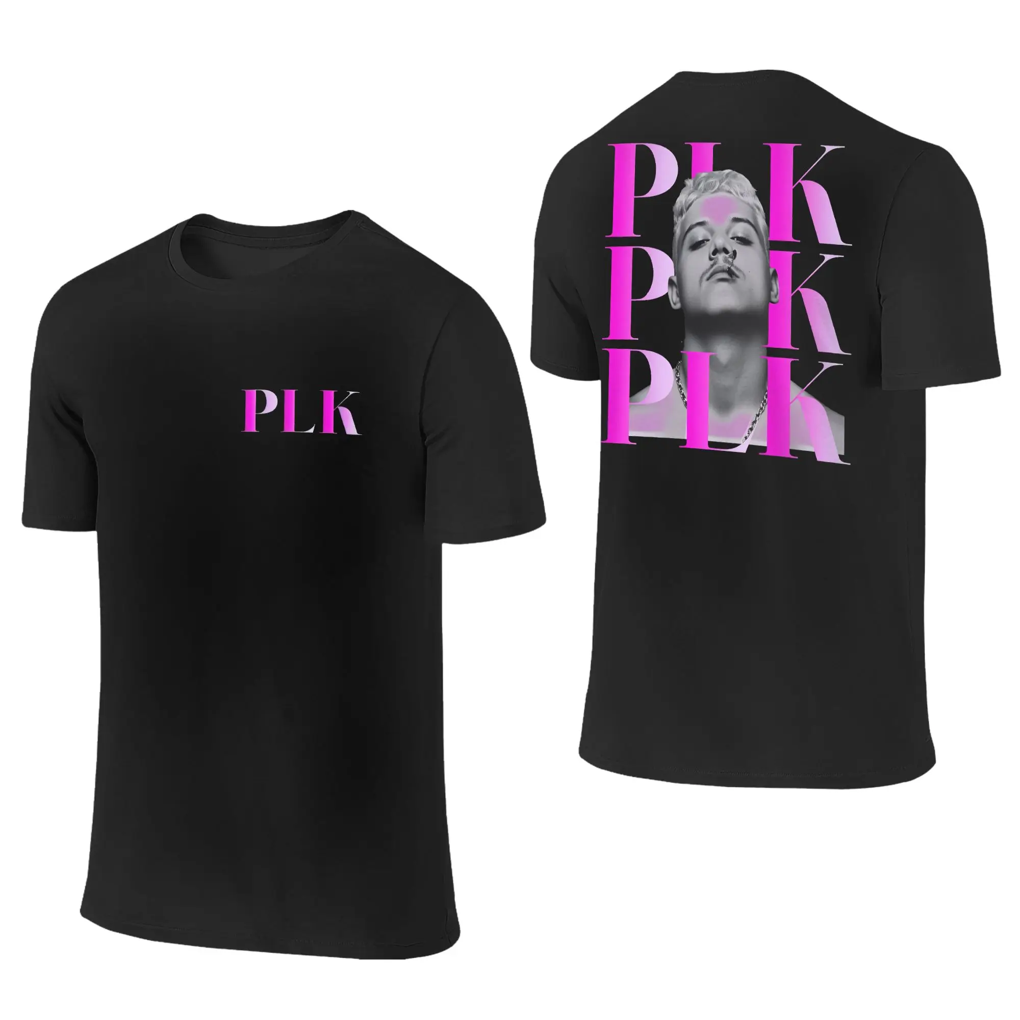 

Rapper Plk Face Pure Cotton T Shirt For Men Summer Y2K Casual T-Shirts Crewneck Hippie Tee Shirt Oversized Pattern Tops
