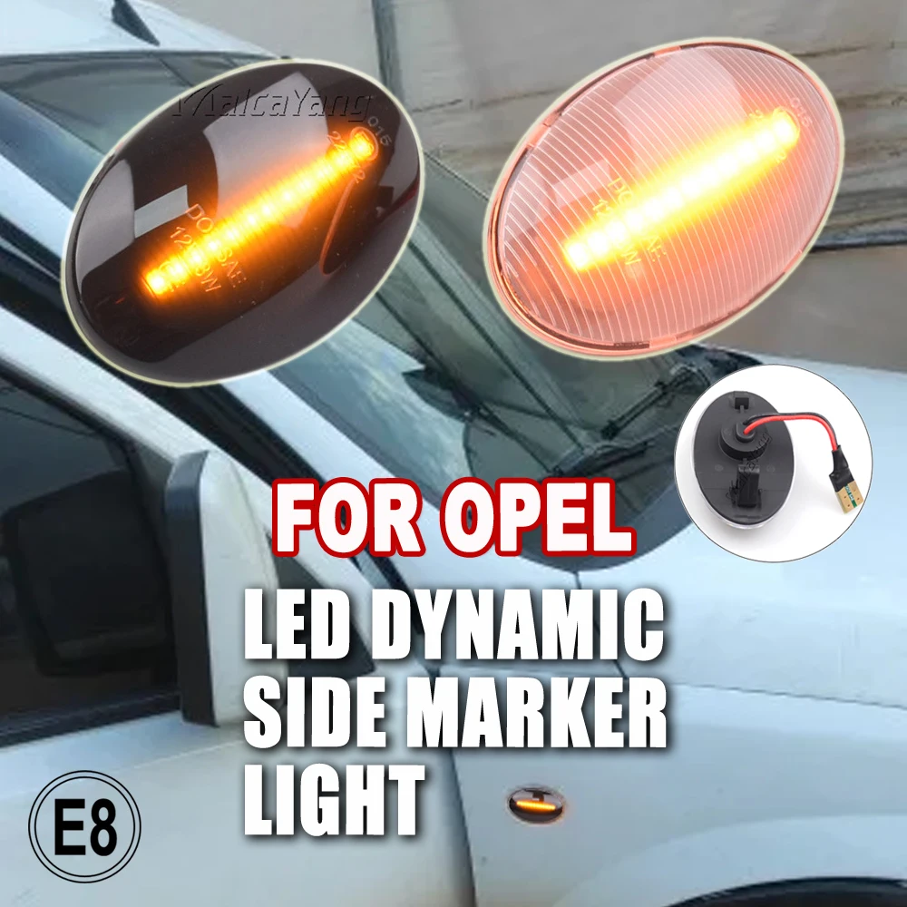 For Opel Corsa B C Astra F Combo B Tigra Sintra Vita Meriva LED Light Car Accessories Side Marker Turn Signal Light