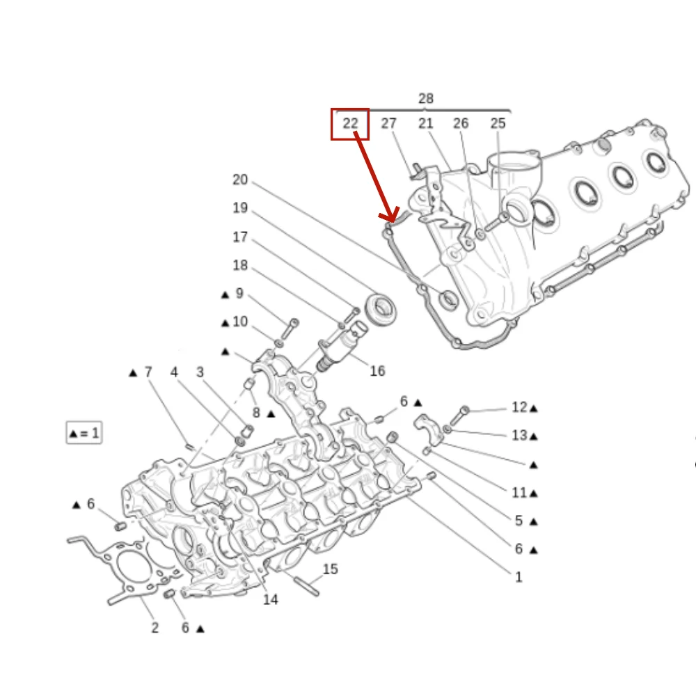 For Maserati Quattroporte M139 Granturismo GT GranCabrio 1Pair/2Pcs Engine Valve Cover Gasket 211219 211220