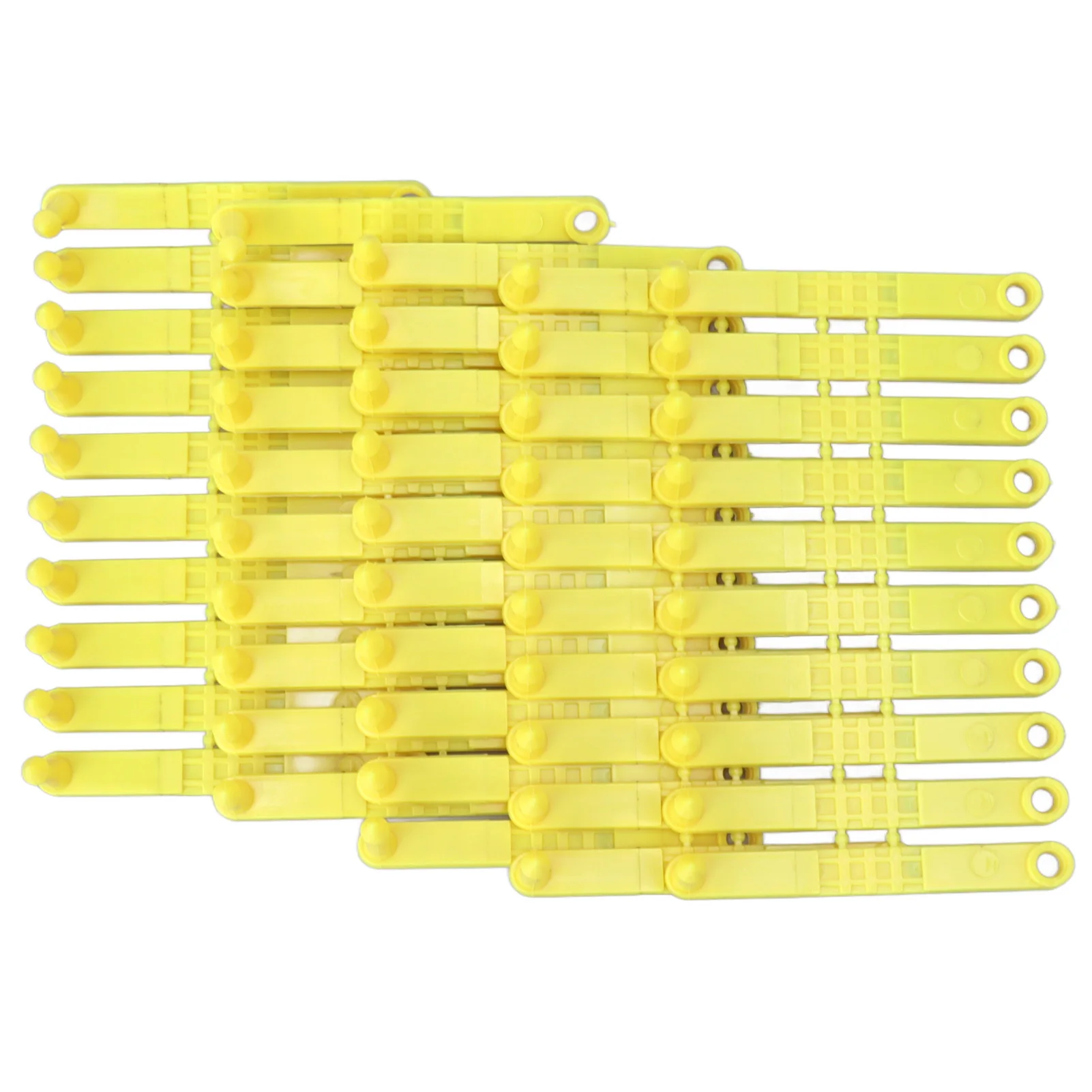 100Pcs 001 to 100 Number Plastic Livestock Tag Integrated Colorfast Livestock Ear Tags for Cattle Cows Sheep Pig Goats