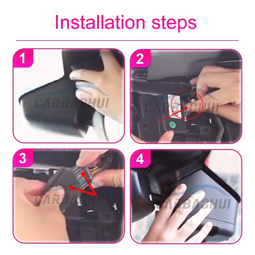 

Видеорегистратор 4K для Land Rover Range Rover Evoque 2020-2022, для Jaguar XF XE F-PACE 2022-2024, с дизайном, соответствующим оригинальному, подключение по Wi-Fi через приложение.