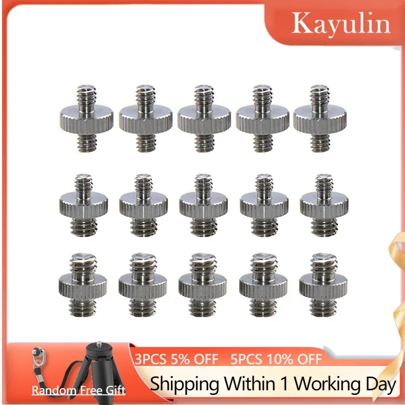 Набор резьбовых болтов kayulin 1/4 дюйма и 3/8 дюймов для установки и аксессуаров для DSLR-камеры (15 шт.)