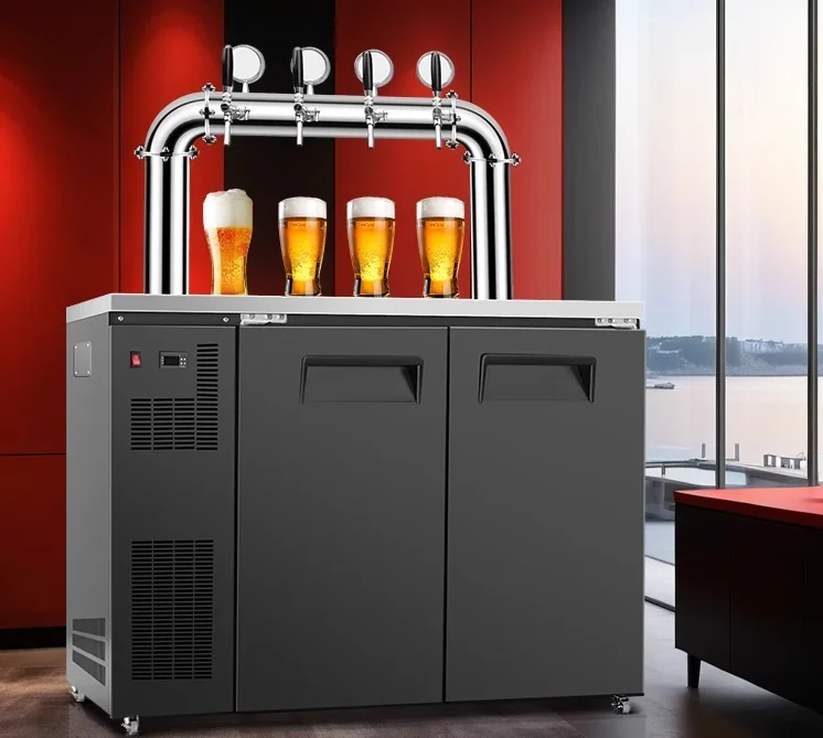 Dispensador de Cerveja Artesanal e Máquina de Chopp Comercial de Aço Inoxidável de Alta Qualidade com Refrigeração a Ar - Sem Avaliações ainda