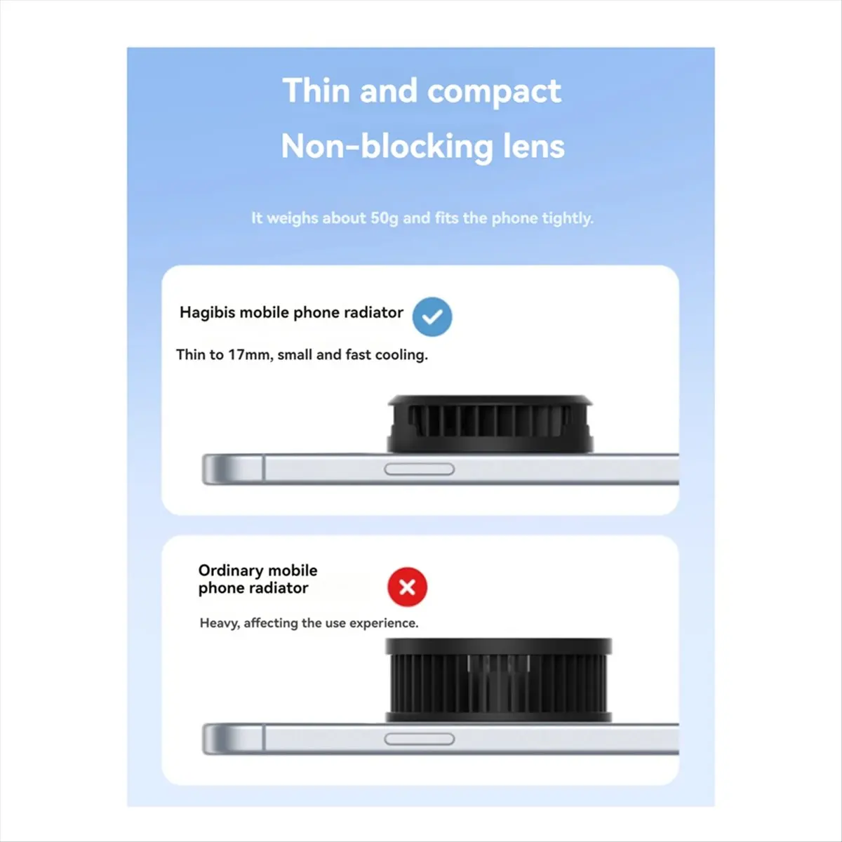 Magnetic Cell Phone Cooler Cooling Fan Mobile Phone Radiator for 15 Pro Black Gaming Live Stream A