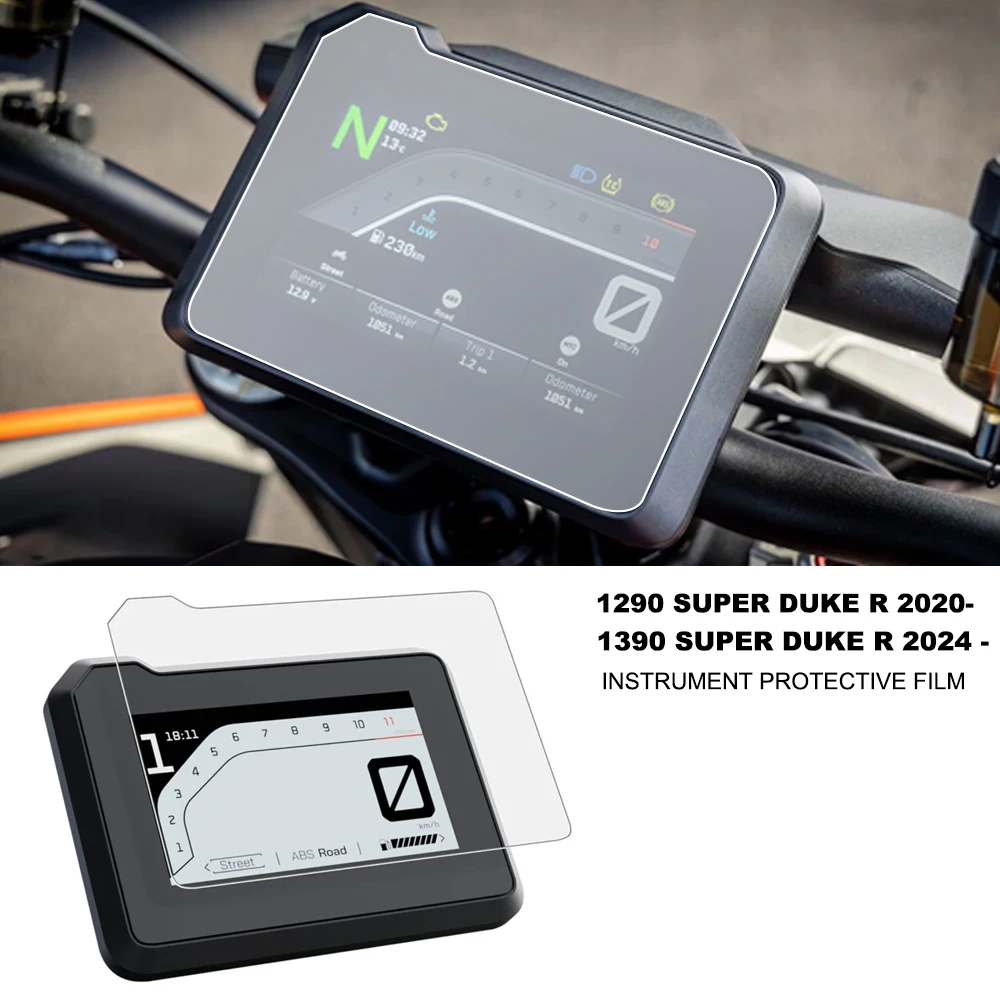 Für 1390 Super Duke R 2024 - Für 1290 Super Duke R 2020-Zubehör Scratch Cluster Screen Dashboard Schutz Instrument Film