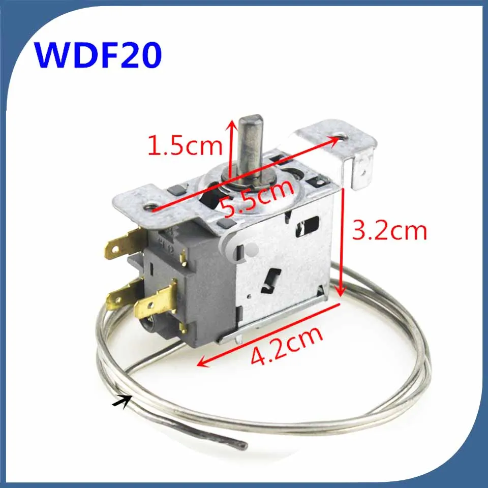 1pcs refrigerator freezer temperature controller switch machine 3 feet WDF20 thermostat WDF26N WDF26N-L2