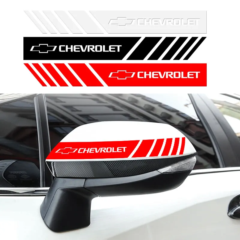 

2Pcs Car Rearview Mirror Side Decal Stripe Sticker Vehicle Body for Chevrolet Cruze Captiva Lacetti Aveo Malibu Camaro Colorado