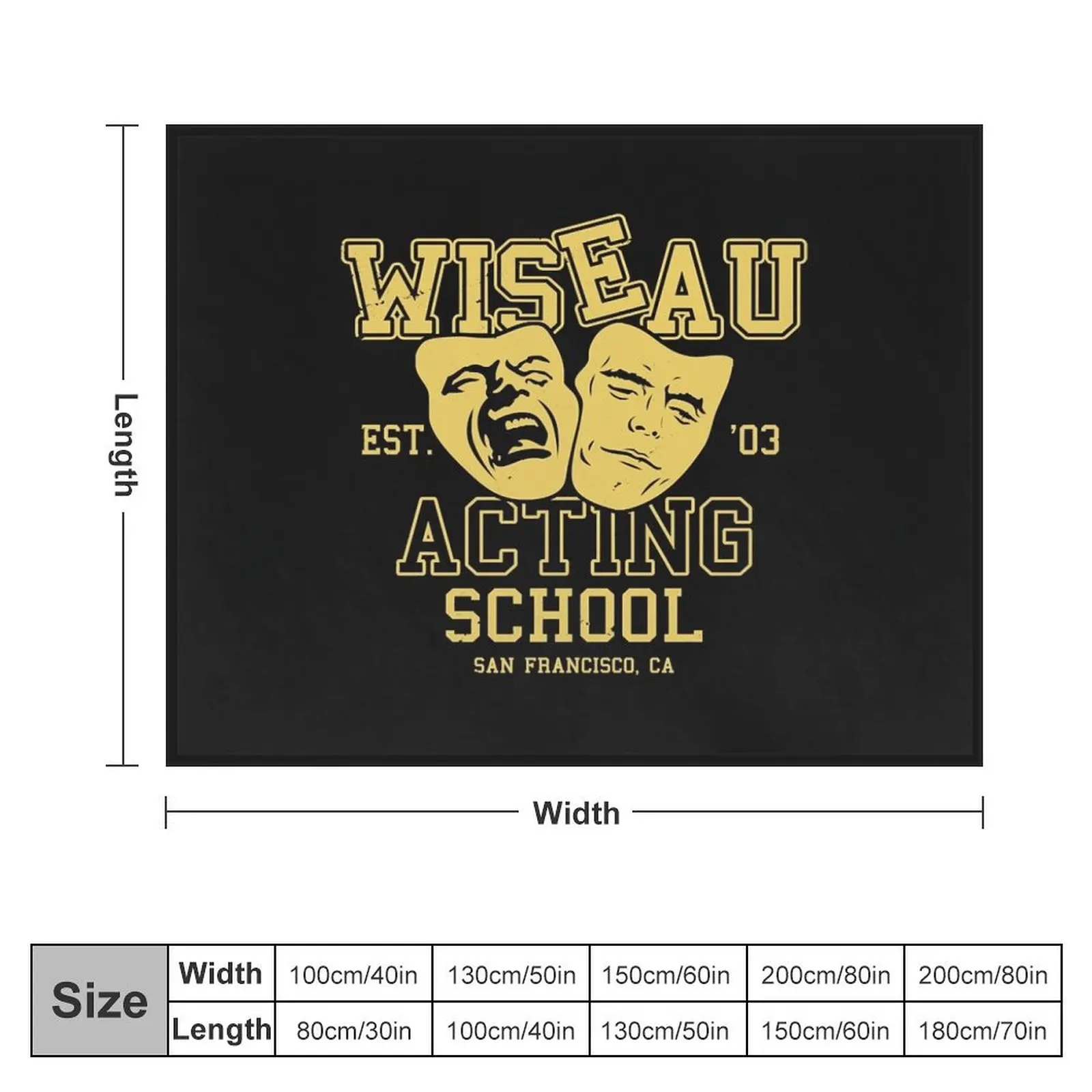 Wiseau Acting School Throw Blanket Soft Big wednesday Blankets