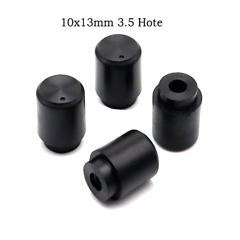 10pcs Hole:3.5mm 10x13mm plastic cap D the sun wen knob handle Electronic Switch potentiometer knob cap cap half shaft 3.5 MM
