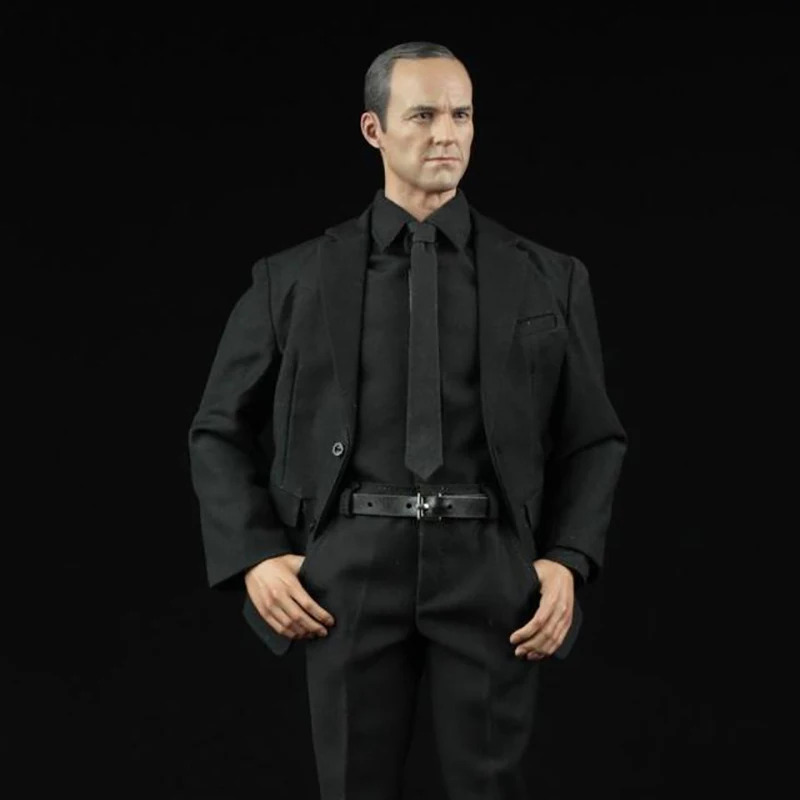 

AFS A004 1/6 Scale Male Black Clothes Suits Men's clothing Shirt set For 12 Inch Action Figure Body Collection Toys Dolls Gifts