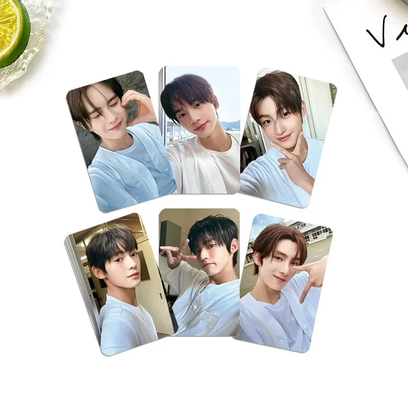 6Pcs/Set Sparkling Blue New Album Lomo Cards Handsome Boys Photo Print Photocards Postcard Fans Collection Souvenir