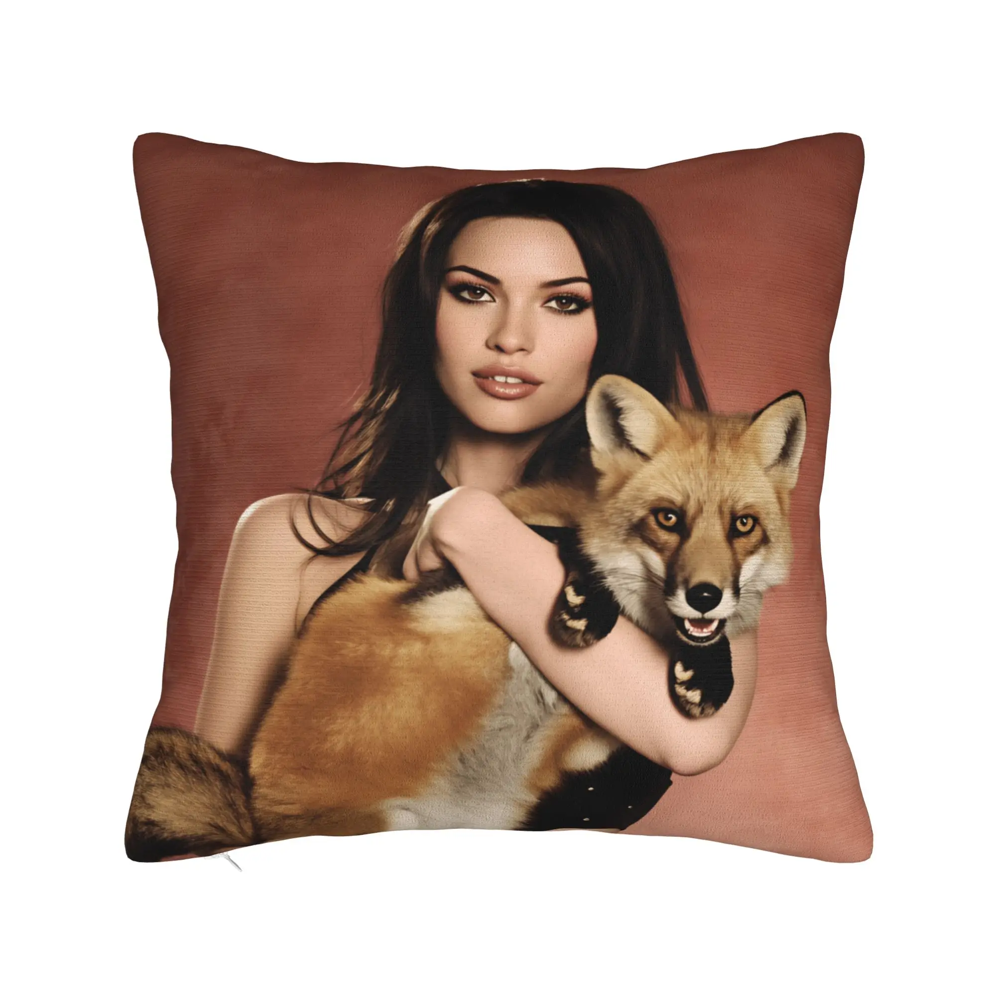 Pillow Case Actress M-Megan F-Fox Soft  Pillow Cover For Chair Sofa Home Decor Retro Trendy Pillowcases