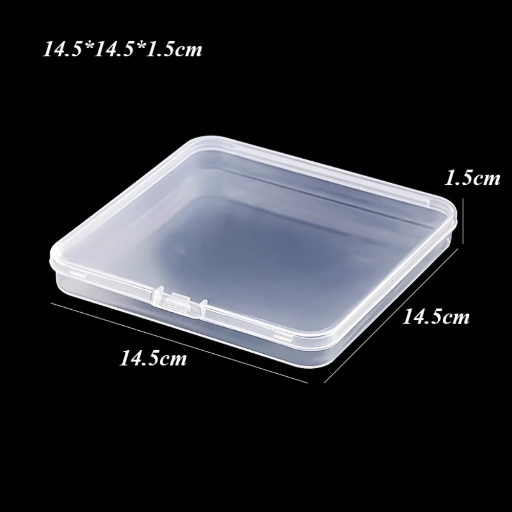 

Portable Square Packing Storage Box Transparent Durable Jewelry Beads Container Plastic Fishing Tools Accessories