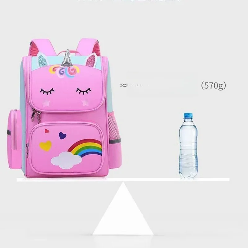 Boy Girl Cartoon Unicorn Schoolbags Lager Capacity School Backpack Kindergarten Primary School Backpacks Kawaii Kids Bag