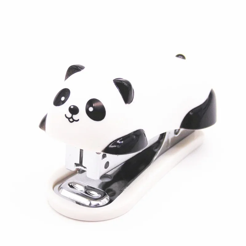 Set di cucitrici combinate Little Panda Graffette da 10 dimensioni Mini strumento di rilegatura portatile per studenti scolastici per ufficio