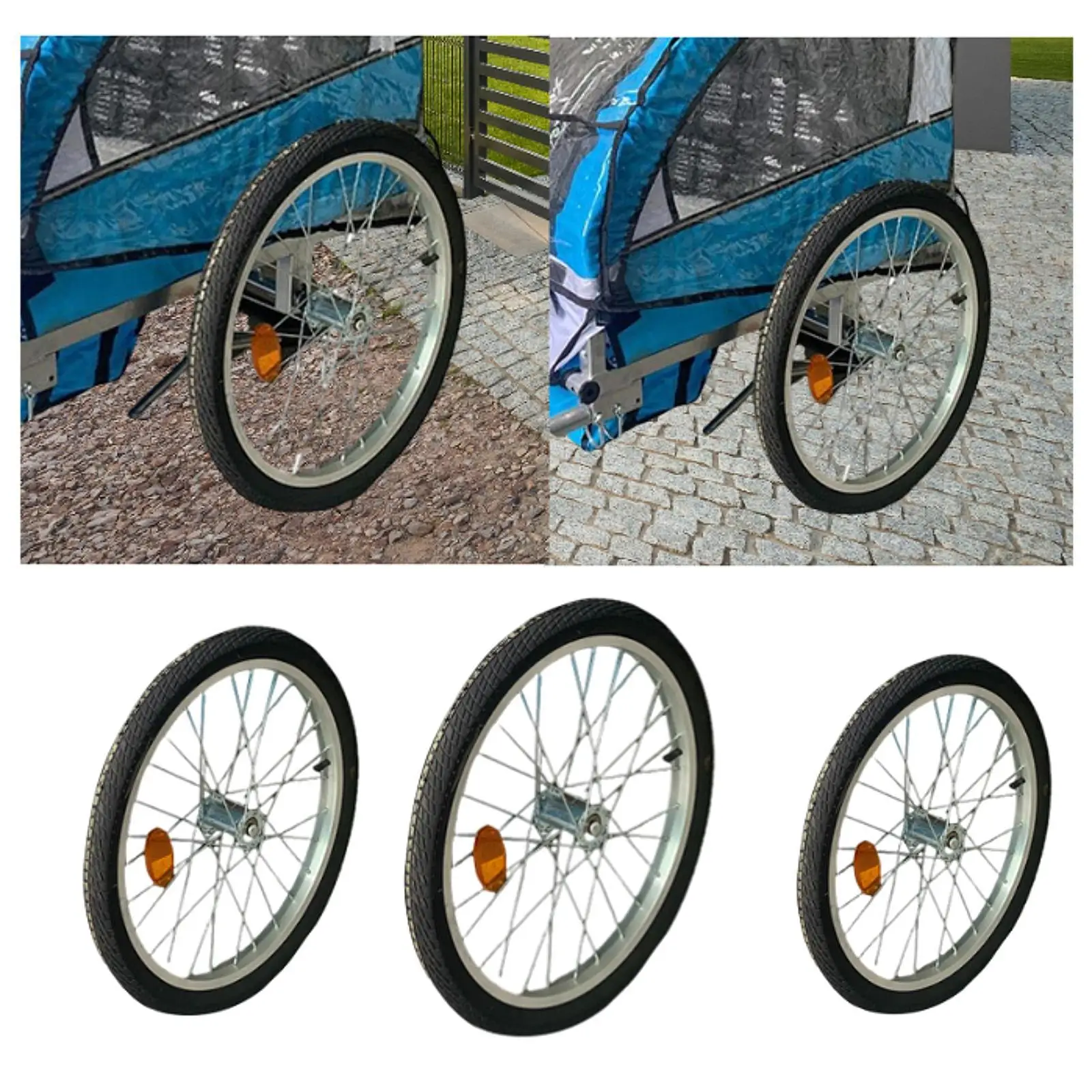 

Trailer Wheel Easy Installation Lightweight Biking Bike Trailer Component